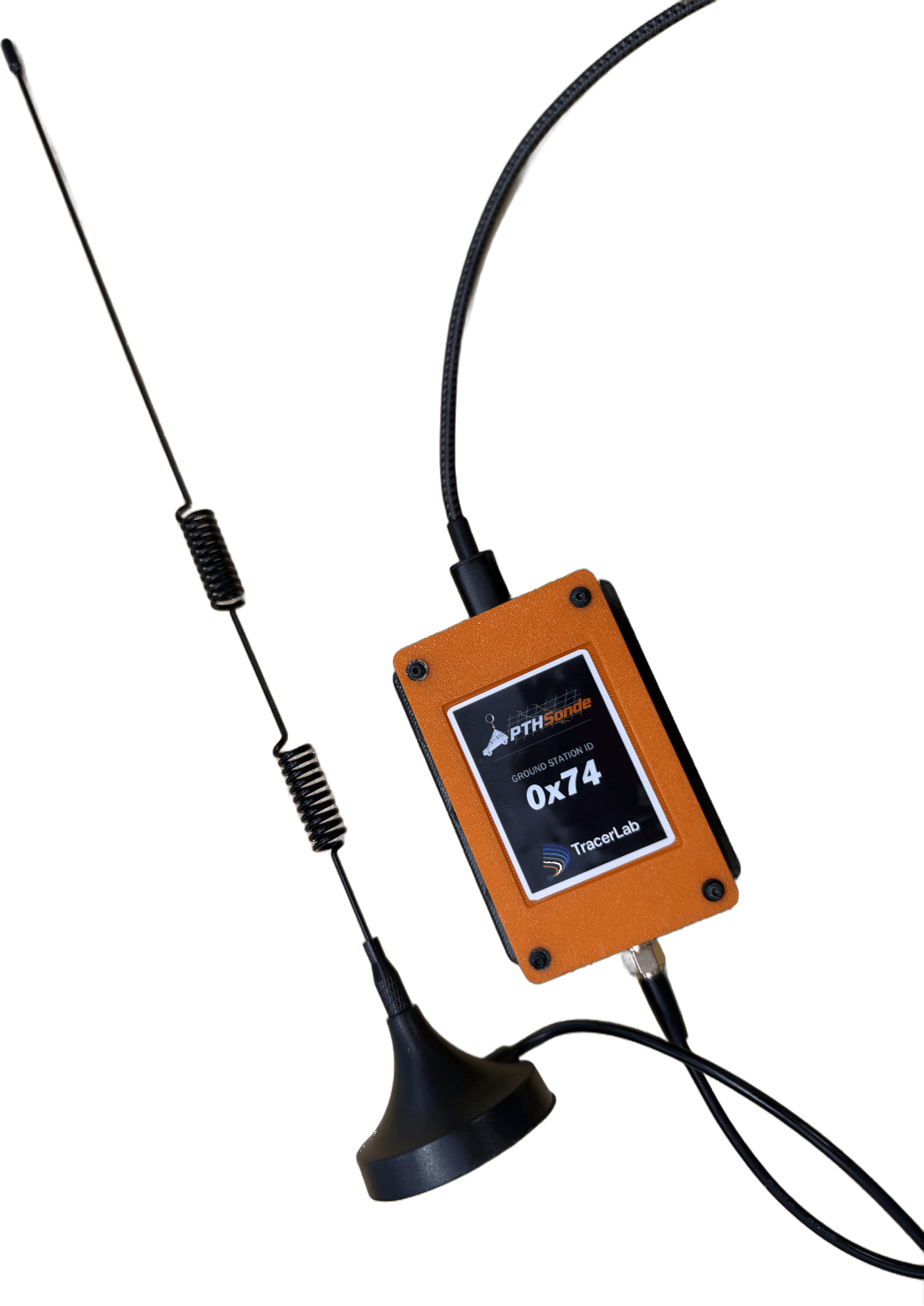 The PTHSonde LoRa ground receiver with antenna